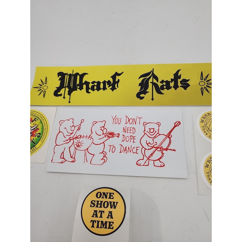 Wharf Rats Sticker Collection - 7 stickers Grateful Dead Phellowship Sober/Clean - Picture 5 of 6